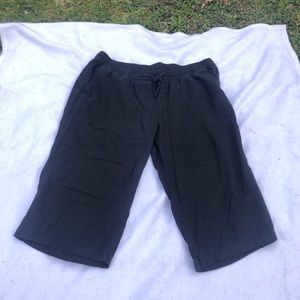 Old Navy elastic waist pull on linen culotte pants